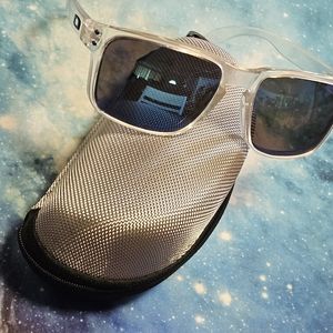 Holbrook style  blue lenses clear fames